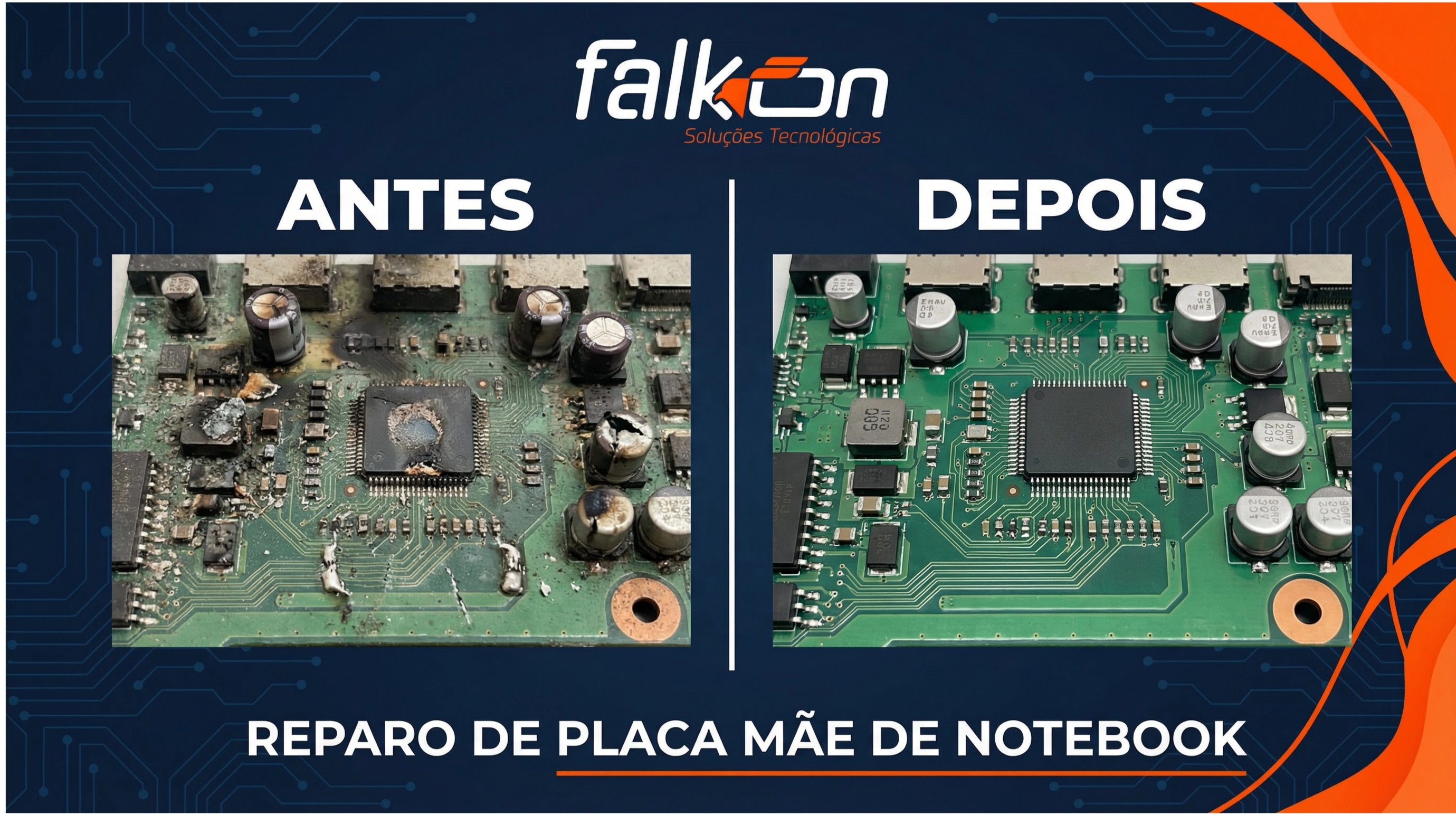Reparo placa-mãe